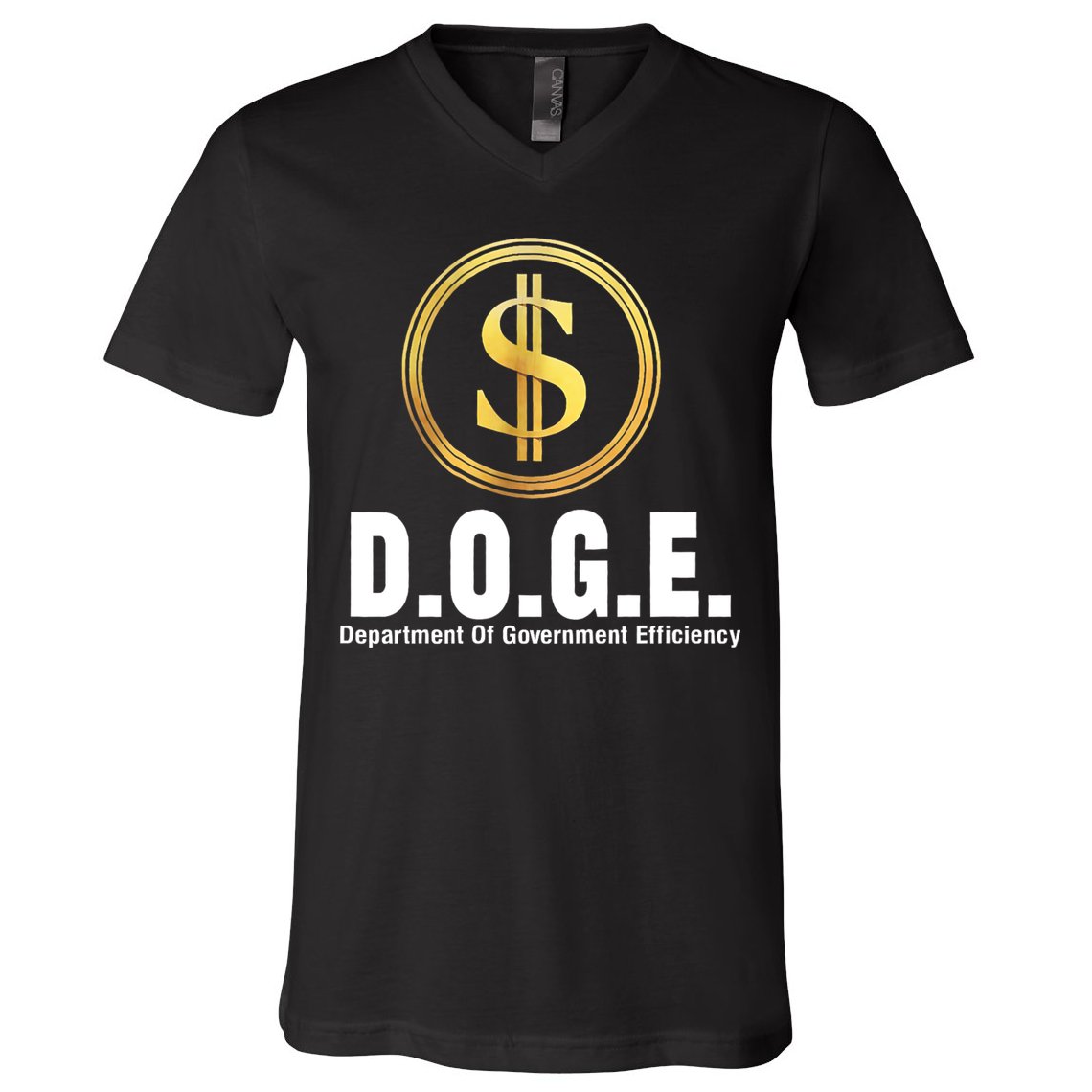 D.O.G.E Doge Department Of Government Efficiency V-Neck T-Shirt