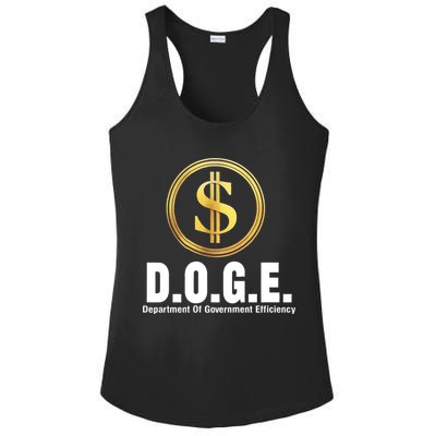 D.O.G.E Doge Department Of Government Efficiency Ladies PosiCharge Competitor Racerback Tank