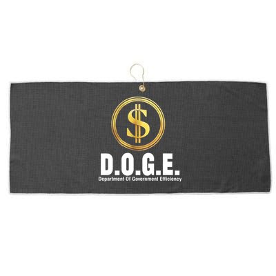 D.O.G.E Doge Department Of Government Efficiency Large Microfiber Waffle Golf Towel