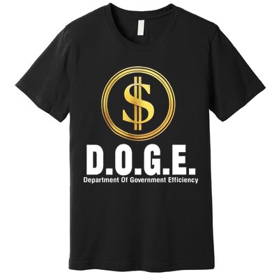 D.O.G.E Doge Department Of Government Efficiency Premium T-Shirt