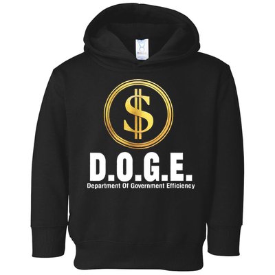 D.O.G.E Doge Department Of Government Efficiency Toddler Hoodie