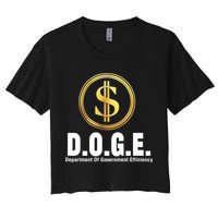 D.O.G.E Doge Department Of Government Efficiency Women's Crop Top Tee