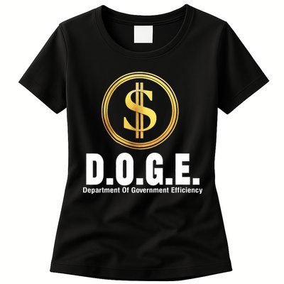 D.O.G.E Doge Department Of Government Efficiency Womens T-Shirt