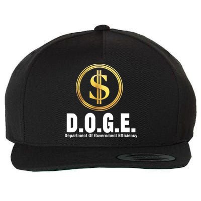 D.O.G.E Doge Department Of Government Efficiency Wool Snapback Cap