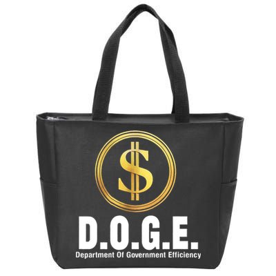 D.O.G.E Doge Department Of Government Efficiency Zip Tote Bag