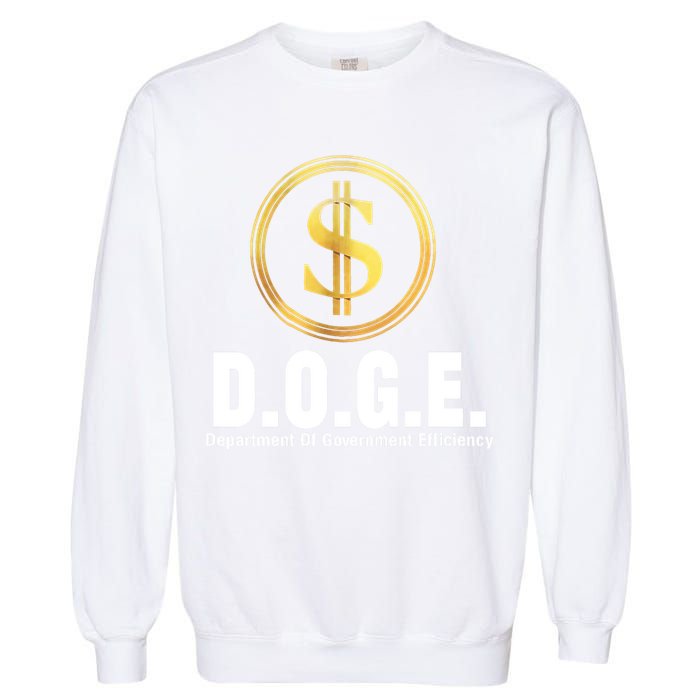 D.O.G.E Doge Department Of Government Efficiency Garment-Dyed Sweatshirt