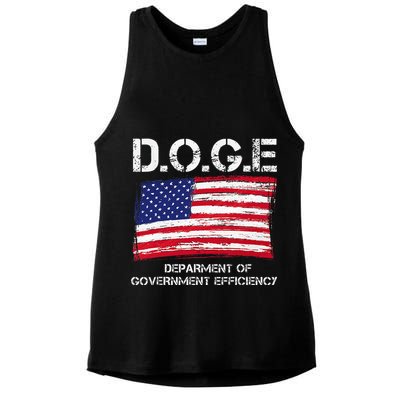 D.O.G.E Doge Department Of Government Efficiency Ladies PosiCharge Tri-Blend Wicking Tank