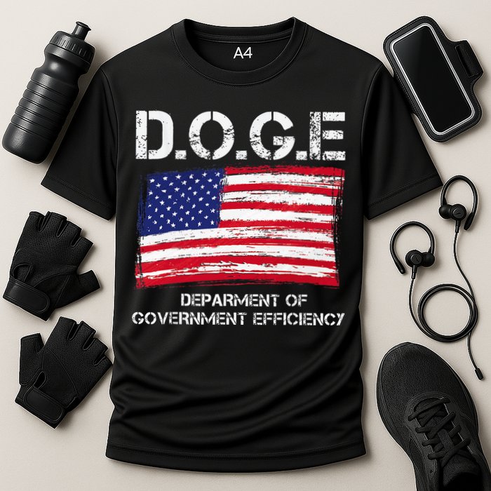 D.O.G.E Doge Department Of Government Efficiency Cooling Performance Crew T-Shirt