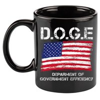 D.O.G.E Doge Department Of Government Efficiency 11oz C Handle Ceramic Mug