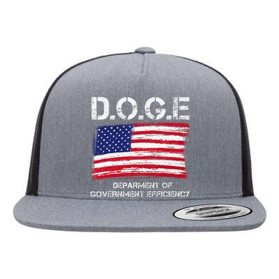 D.O.G.E Doge Department Of Government Efficiency Flat Bill Trucker Hat