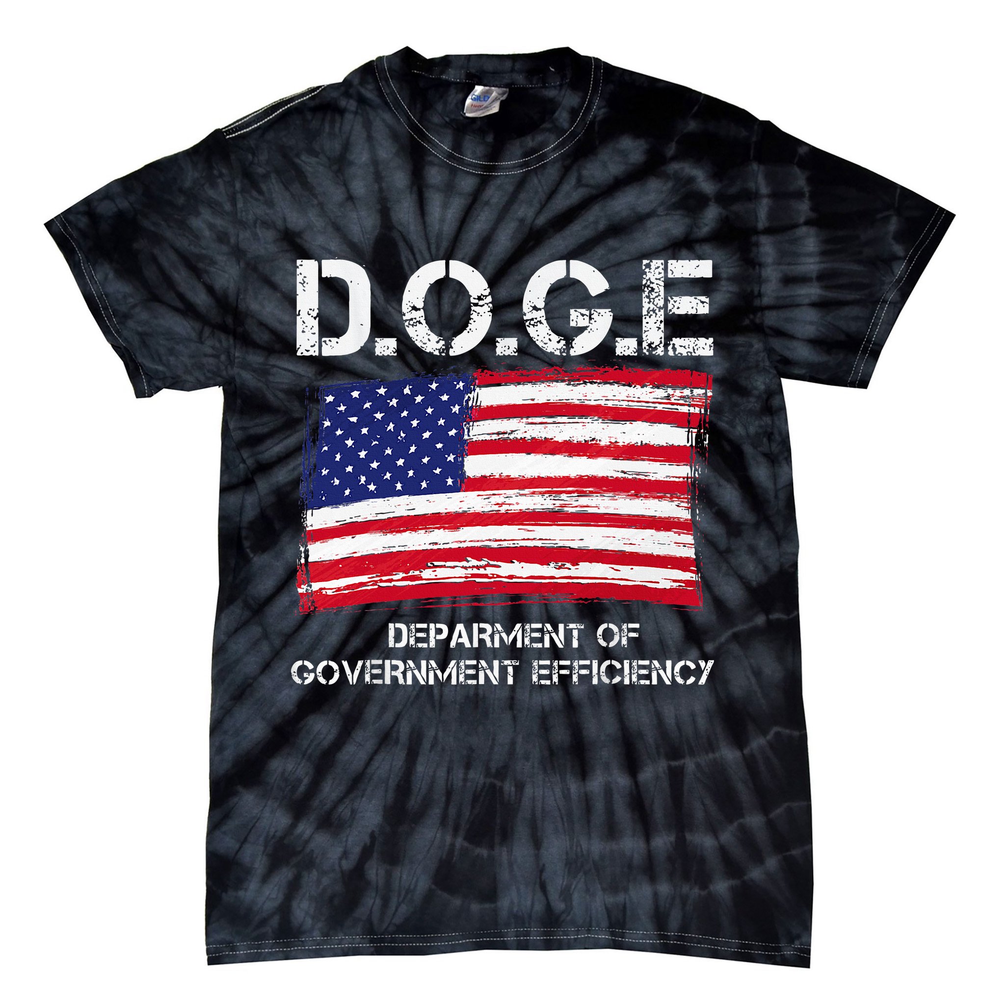 D.O.G.E Doge Department Of Government Efficiency Tie-Dye T-Shirt