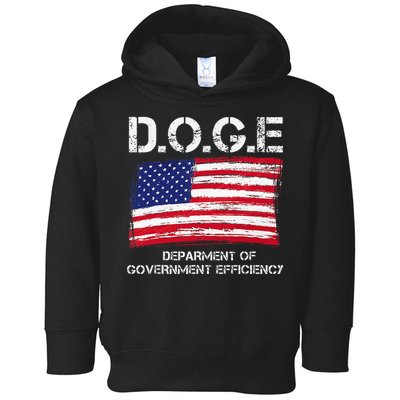 D.O.G.E Doge Department Of Government Efficiency Toddler Hoodie