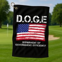 D.O.G.E Doge Department Of Government Efficiency Golf Towel