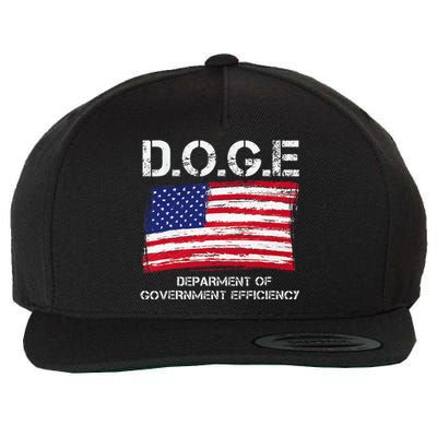 D.O.G.E Doge Department Of Government Efficiency Wool Snapback Cap