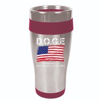 D.O.G.E Doge Department Of Government Efficiency 16oz Travel Tumbler