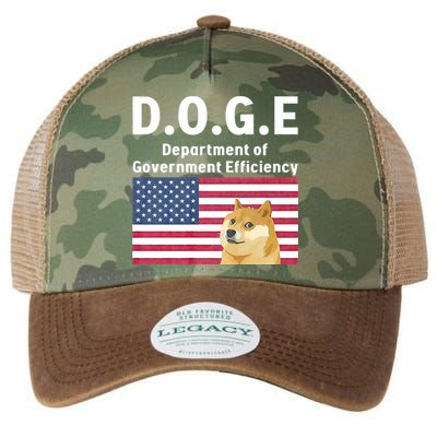 D.O.G.E Doge Department Of Government Efficiency Legacy Tie Dye Trucker Hat