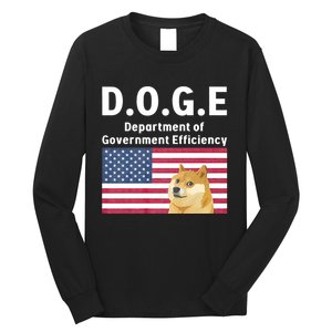 D.O.G.E Doge Department Of Government Efficiency Long Sleeve Shirt