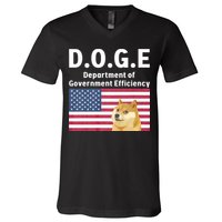 D.O.G.E Doge Department Of Government Efficiency V-Neck T-Shirt