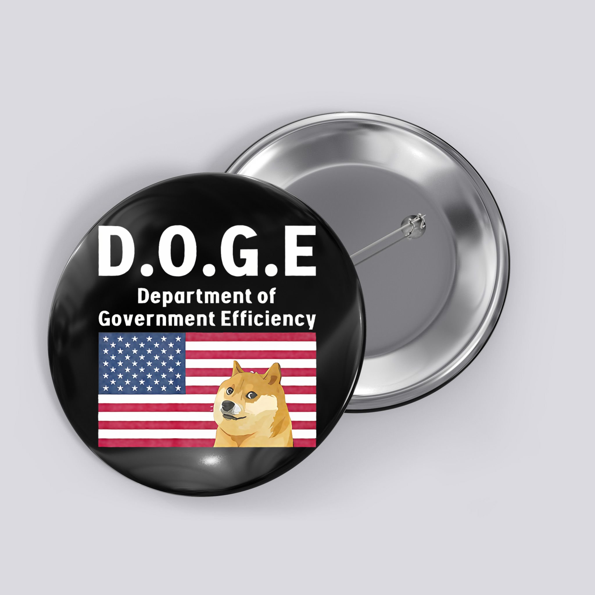 D.O.G.E Doge Department Of Government Efficiency Button