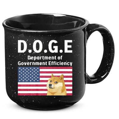 D.O.G.E Doge Department Of Government Efficiency 15oz Campfire Ceramic Mug