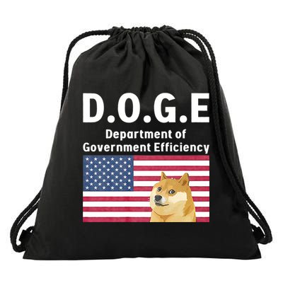 D.O.G.E Doge Department Of Government Efficiency Drawstring Bag