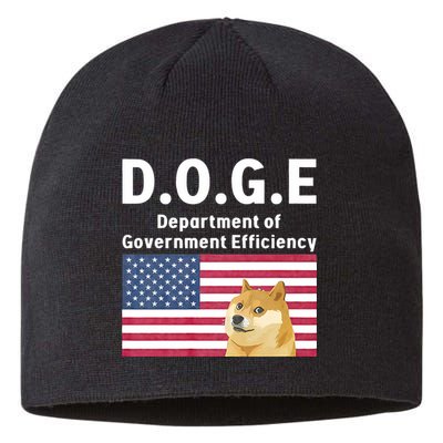 D.O.G.E Doge Department Of Government Efficiency Sustainable Beanie