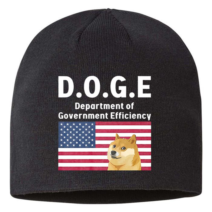 D.O.G.E Doge Department Of Government Efficiency Sustainable Beanie