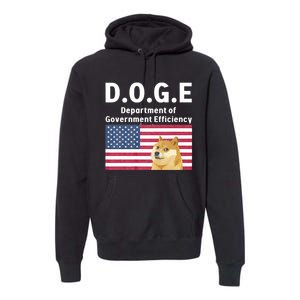 D.O.G.E Doge Department Of Government Efficiency Premium Hoodie