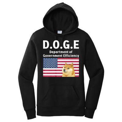 D.O.G.E Doge Department Of Government Efficiency Women's Pullover Hoodie