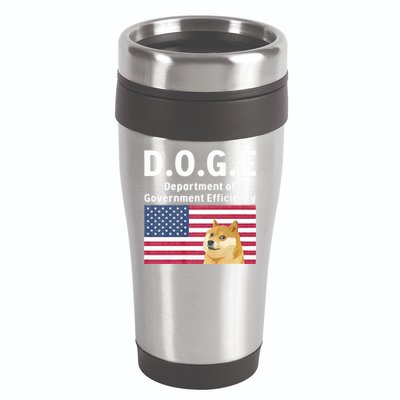 D.O.G.E Doge Department Of Government Efficiency 16oz Travel Tumbler