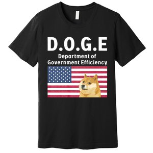 D.O.G.E Doge Department Of Government Efficiency Premium T-Shirt