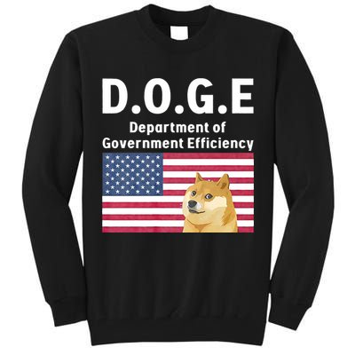 D.O.G.E Doge Department Of Government Efficiency Tall Sweatshirt