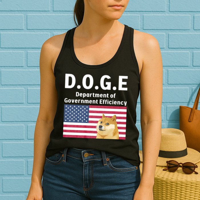 D.O.G.E Doge Department Of Government Efficiency Womens Tank Top