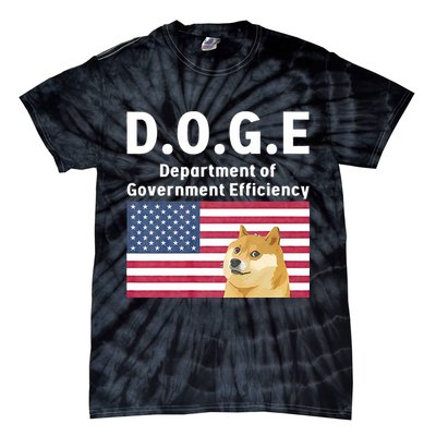 D.O.G.E Doge Department Of Government Efficiency Tie-Dye T-Shirt