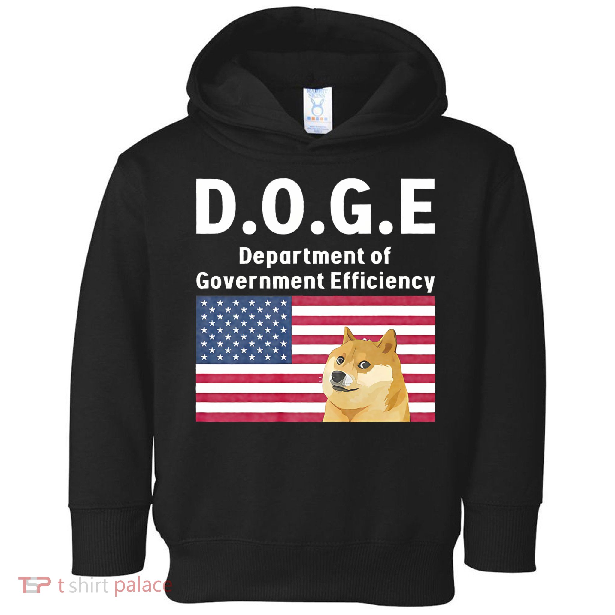 D.O.G.E Doge Department Of Government Efficiency Toddler Hoodie