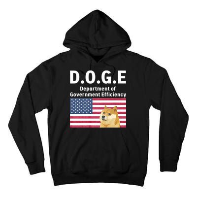 D.O.G.E Doge Department Of Government Efficiency Tall Hoodie