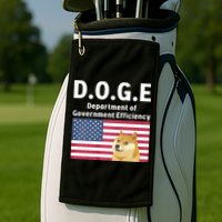 D.O.G.E Doge Department Of Government Efficiency Golf Towel