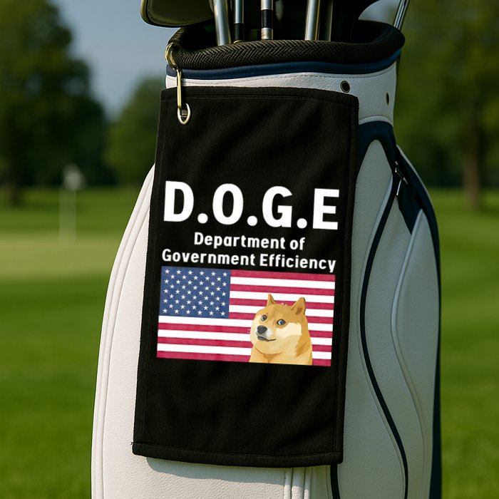 D.O.G.E Doge Department Of Government Efficiency Golf Towel