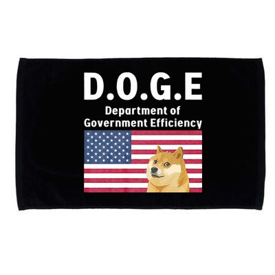 D.O.G.E Doge Department Of Government Efficiency Microfiber Hand Towel