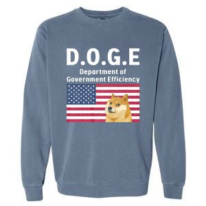 D.O.G.E Doge Department Of Government Efficiency Garment-Dyed Sweatshirt