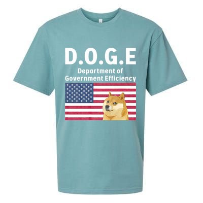 D.O.G.E Doge Department Of Government Efficiency Sueded Cloud Jersey T-Shirt