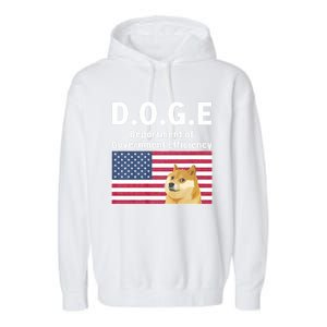 D.O.G.E Doge Department Of Government Efficiency Garment-Dyed Fleece Hoodie