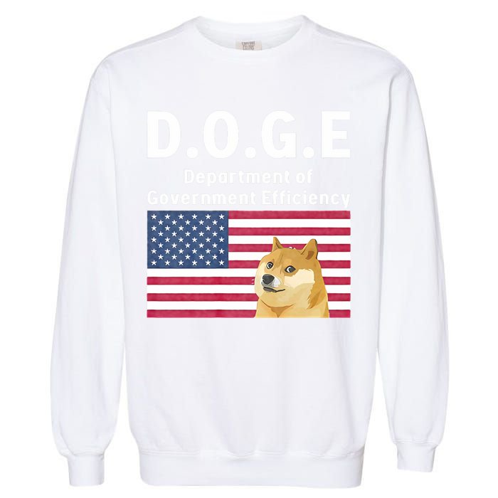 D.O.G.E Doge Department Of Government Efficiency Garment-Dyed Sweatshirt