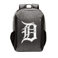 Distressed Detroit D Lettering Design Vector Backpack
