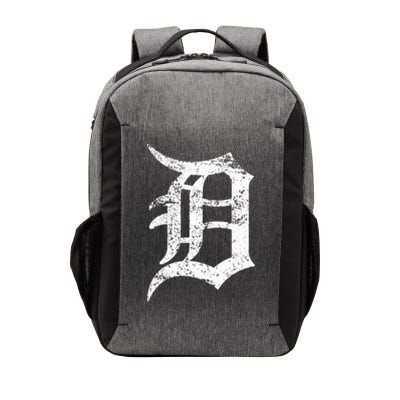 Distressed Detroit D Lettering Design Vector Backpack