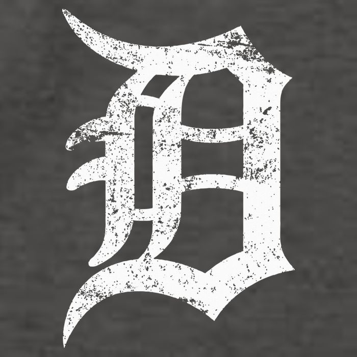 Distressed Detroit D Lettering Design Vector Backpack