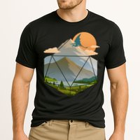 Dungeons Dragons DnD D20 Dice Mountain Nature Scene Performance Shirt