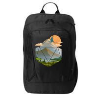 Dungeons Dragons DnD D20 Dice Mountain Nature Scene City Backpack