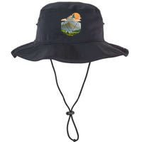 Dungeons Dragons DnD D20 Dice Mountain Nature Scene Bucket Hat