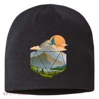 Dungeons Dragons DnD D20 Dice Mountain Nature Scene Sustainable Beanie